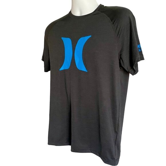 Hurley Exist Icon Short Sleeve Shirt Rashguard UPF50 Men's Medium NEW - Picture 6 of 8